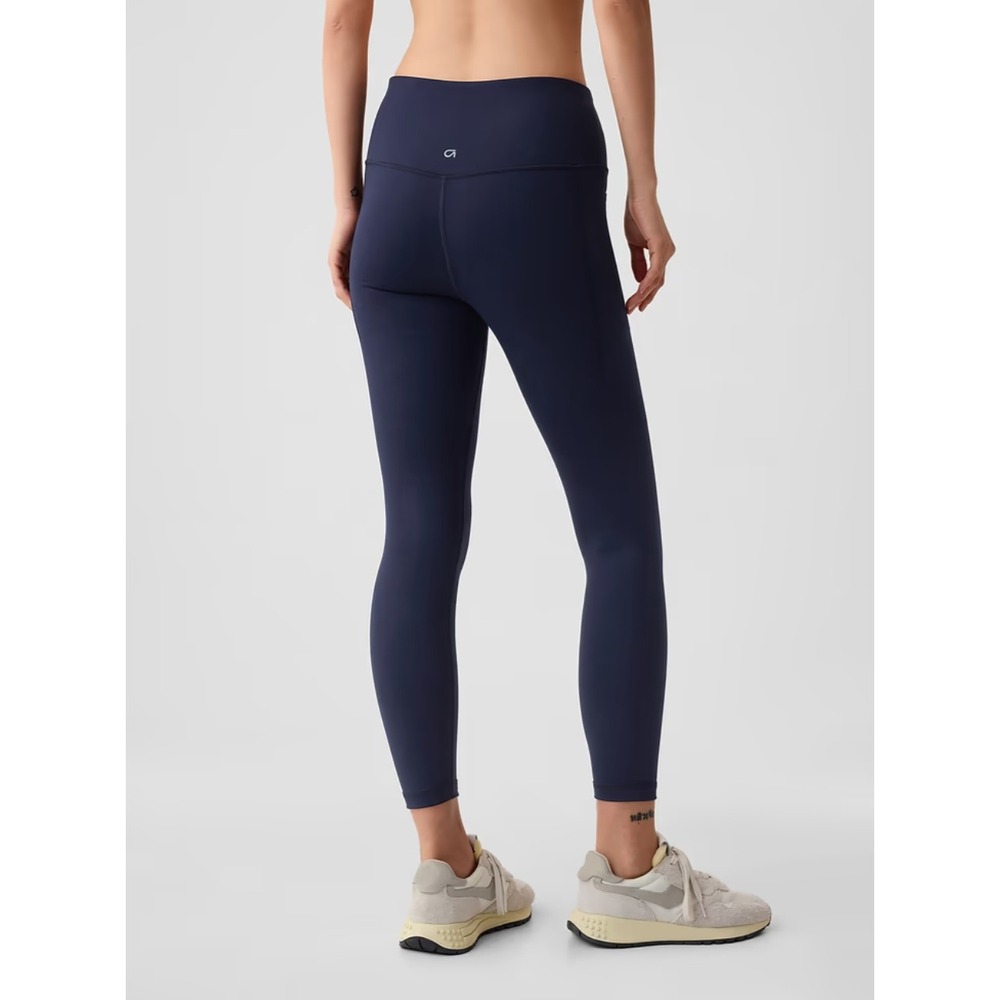 GapFit High-Rise Power 7/8 Leggings Womens XL Blue Breathable Supersoft Yoga Gym